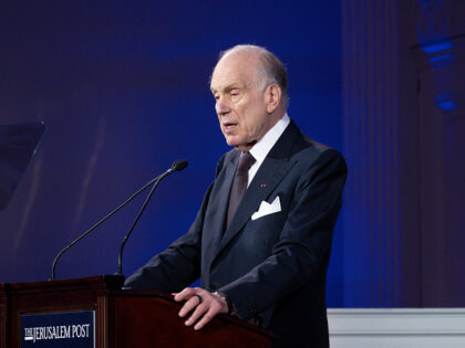 NEW YORK, NEW YORK - JUNE 03: President of the World Jewish Congress Ronald S. Lauder spea