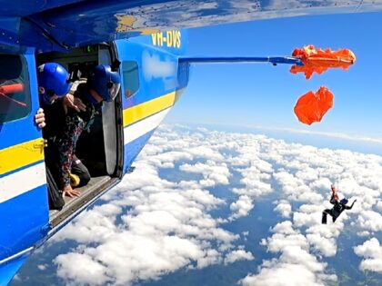 Australia's transport safety investigator has released video footage of a skydiver cutting