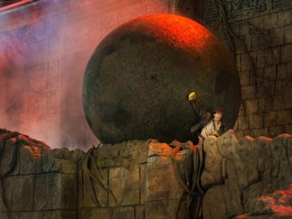 An heroic Disney cast member was injured Tuesday after he tried to stop a 400-pound bould