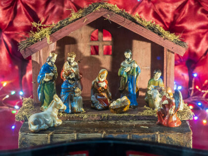 A traditional nativity scene.