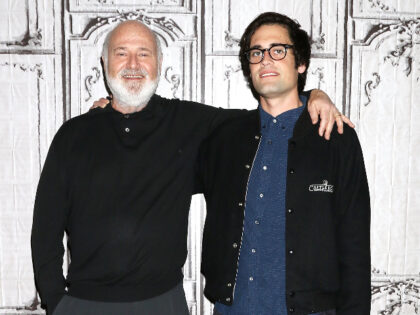 NEW YORK, NY - MAY 04: Rob Reiner and Nick Reiner attend AOL Build Speaker Series at AOL S