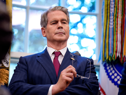 scott-bessent-oct-getty Treasury Secretary Scott Bessent appears in the in the Oval Office of the White House on S