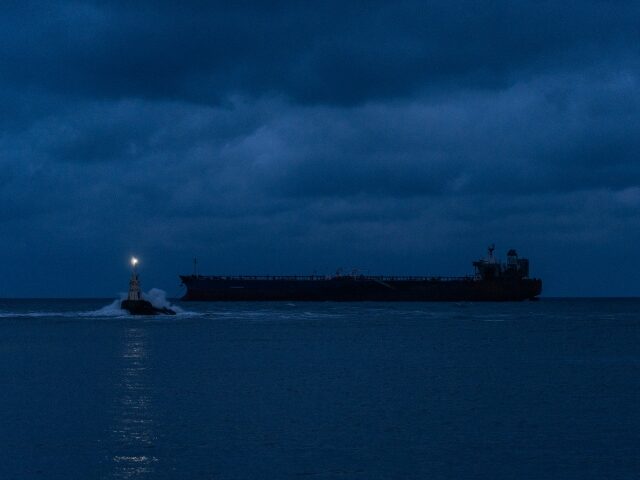 AHTOPOL, BULGARIA - DECEMBER 8: The Kairos oil tanker, a Gambian-flagged vessel believed t