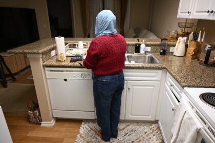 Afghan immigrant Maryam, a pseudonym used to protect her identity, works for a nonprofit g