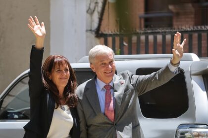 Chile's president-elect Jose Antonio Kast and his wife in Santiago, the day after the