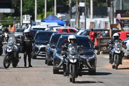 A convoy escorted Brazil's former president Jair Bolsonaro to a hospital where he wil