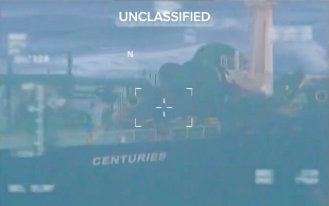 One day after seizing the Centuries, the US says it is pursuing another allegedly sanction