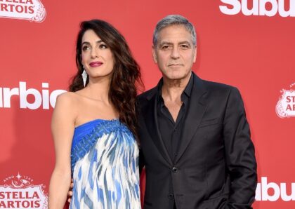 George Clooney (R) and his wife Amal Clooney have become French citizens, which US Preside