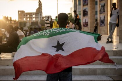 In Hargeisa, crowds took to the streets to celebrate, many carrying the flag of the breaka