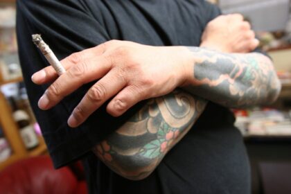 A retired Japanese yakuza crime boss. Fingers are often cut off as punishments or to ritua