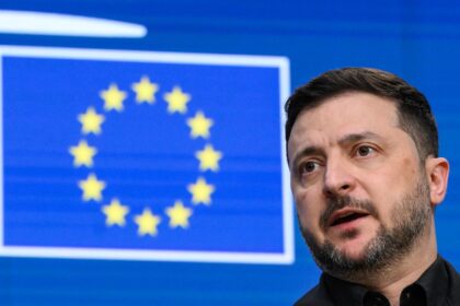 Ukraine's President Volodymyr Zelensky urged the EU to tap Russian assets to fund his