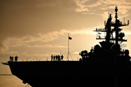 The USS Iwo Jima, seen here docked at Rafael Cordero Santiago Port of the America in Puert