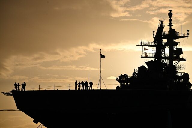 The USS Iwo Jima, seen here docked at Rafael Cordero Santiago Port of the America in Puert