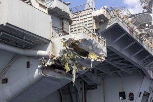 Navy probe IDs carrier strike group weaknesses after collision, loss of fighter jets