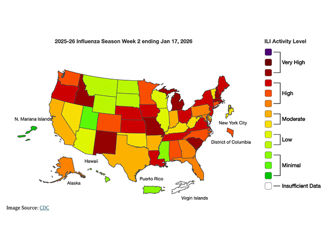Super Flu Surges in 45 States as Doctor Visits Hit 30-Year High
