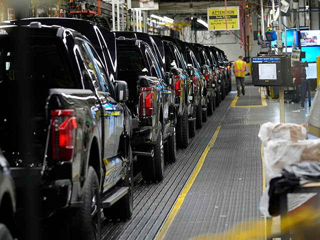 Title: Ford Trucks Image ID: 24102662431391 Article: The 2024 Ford F-150 truck is assemble