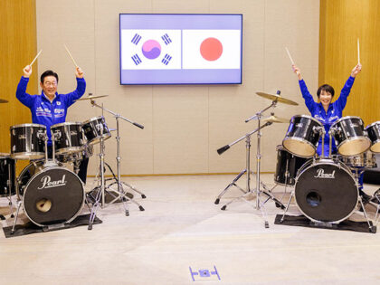 South Korean and Japanese Leaders Bang Out K-Pop Tunes at Drum Summit