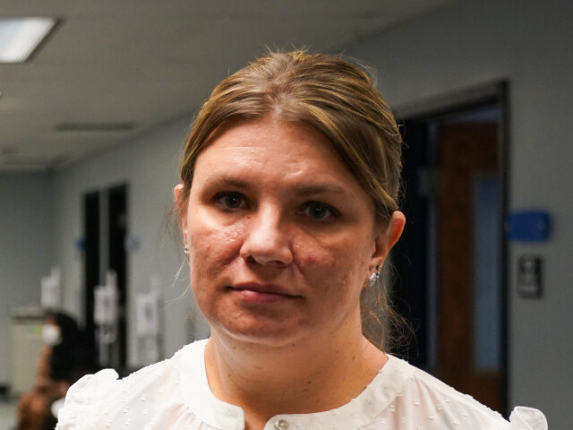 Aimee Bock, the executive director of the nonprofit Feeding Our Future, speaks out for the