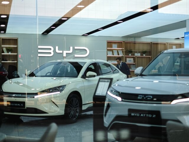 BYD EV showroom