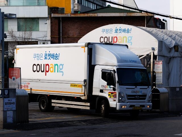 Coupang truck in South Korea