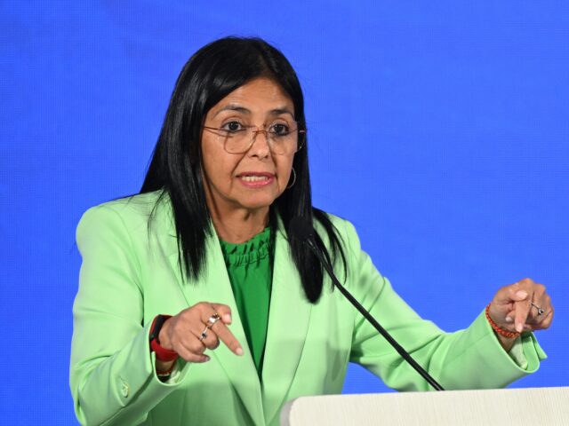 Delcy Rodríguez Venezuela's Vice President Delcy Rodriguez speaks during a press conference in Caracas on