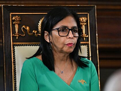 Venezuela's vice-President Delcy Rodriguez attends a session of the National Assembly to s