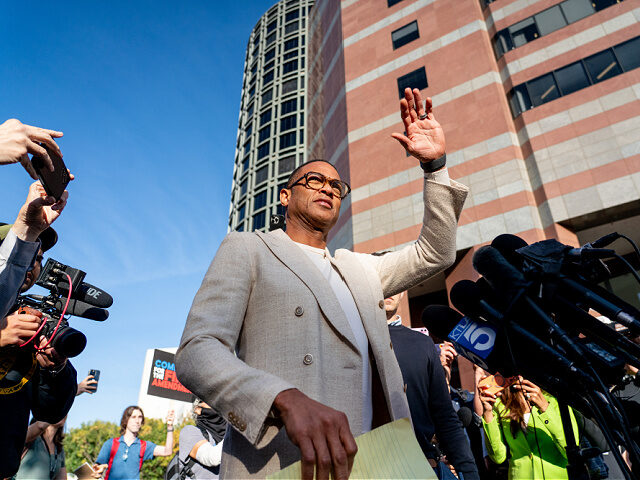 Don-Lemon-released-Jan302026-getty Journalist Don Lemon speaks to members of the media while exiting federal court in Los Ang