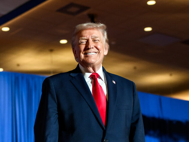 President Donald Trump arrives to delivers remarks on the economy at Mount Airy Casino Res
