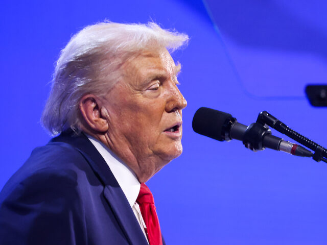 US President Donald Trump during the World Economic Forum (WEF) in Davos, Switzerland, on