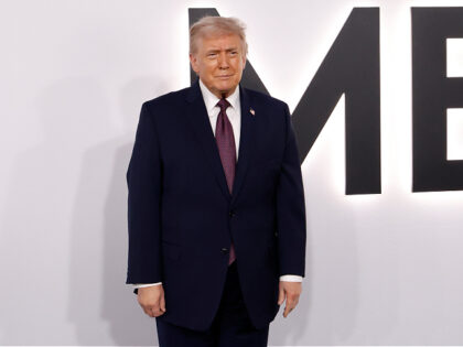 WASHINGTON, DC - JANUARY 29: Donald Trump attends the world premiere of Amazon MGM's "Mela