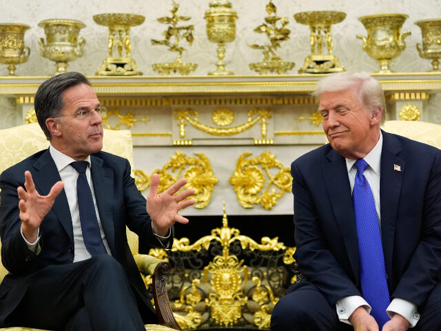 President Donald Trump meets with NATO Secretary General Mark Rutte in the Oval Office of