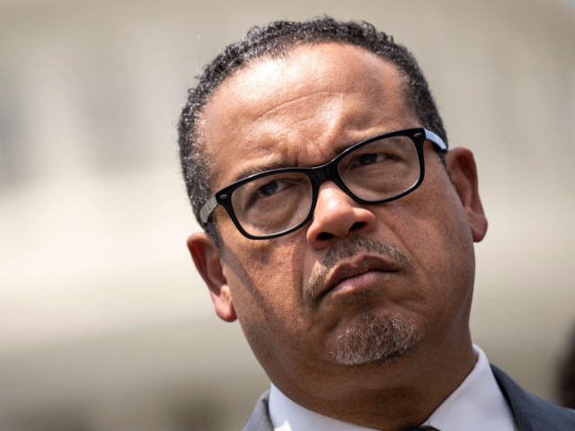 WASHINGTON, DC - JULY 12: Minnesota Attorney General Keith Ellison attends a news conferen