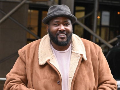NEW YORK, NEW YORK - DECEMBER 04: Quinton Aaron arrives to ABC Studios on the Upper West S