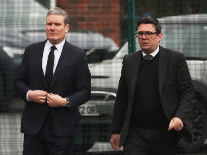 MANCHESTER, ENGLAND - FEBRUARY 16: (L-R) Sir Keir Starmer, leader of the Labour Party and