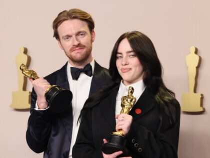 Finneas O'Connell and Billie Eilish, winners of Best Original Song award for 'What Was I M