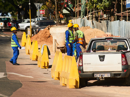 A construction site of a residential building in Pretoria, South Africa, on Tuesday, May 2