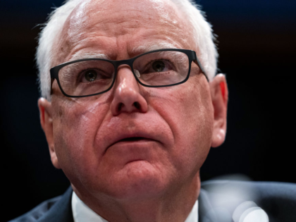Tim Walz, governor of Minnesota, during a House Oversight and Accountability Committee hea