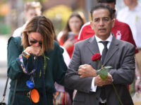 Emma Webber, the mother of Barnaby Webber (left) and Dr Sanjoy Kumar, the father of Grace