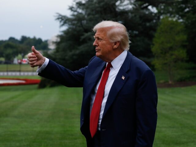 WASHINGTON DC, UNITED STATES - AUGUST 1: U.S. President Donald Trump arrives to speak to t