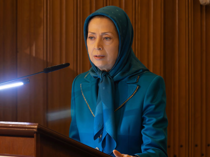 IEPER, BELGIUM - 2025/12/11: Maryam Rajavi, President-elect of the NCRI, is seen deliverin