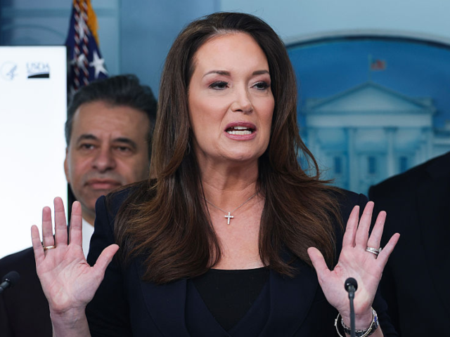 GettyImages-2255094307 WASHINGTON, DC - JANUARY 07: U.S. Secretary of Agriculture Brooke Rollins speaks during a