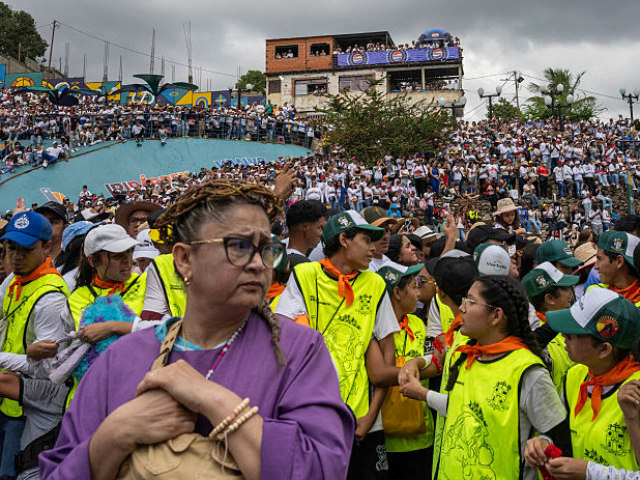 Faithfuls attend the annual procession of Divina Pastora in Barquisimeto, Venezuela on Jan