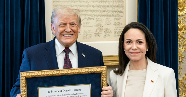 Machado: Nobel Peace Prize Gift to Trump a Callback to Washington Medal Gifted to Simón Bolívar 200 Years Ago