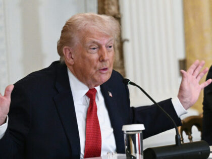 US President Donald Trump speaks during a roundtable discussion on rural health care inves