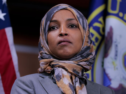 WASHINGTON, DC - JANUARY 13: U.S. Rep. Ilhan Omar (D-MN), Deputy Chair of the Congressiona