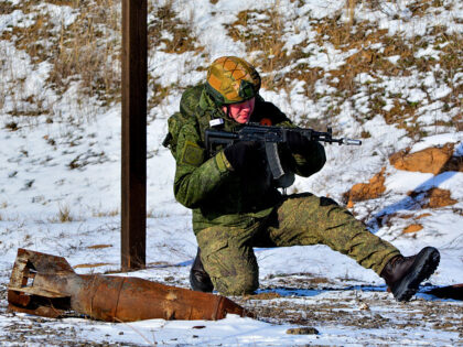 ROSTOV-ON-DON, RUSSIA - JANUARY 19 : A military training exercise held by an engineer unit