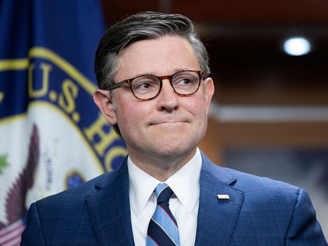GettyImages-2256854502 Speaker of the House Mike Johnson, Republican of Louisiana, speaks during a press conferen