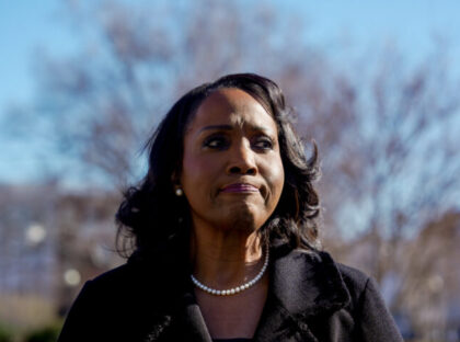 Lisa Cook, governor of the US Federal Reserve, outside the US Supreme Court in Washington,
