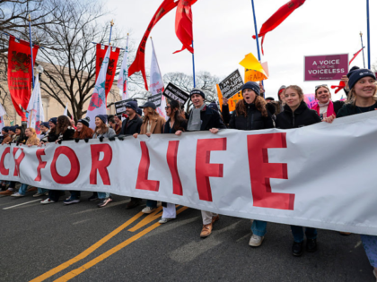WASHINGTON, DC - JANUARY 23: Anti-abortion activists participate in the annual March for L