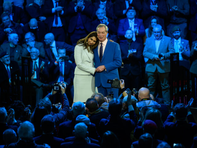 Reform UK Launches 'Veterans for Reform' During A Press Conference In London LONDON, ENGLAND - JANUARY 26: Reform UK leader Nigel Farage embraces former Conservative H